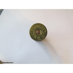 12G R.T.O. DICKSON [LION] BRIGHT RED HS.=MADE IN GT.BRITAIN CARTRIDGE  [INERT]