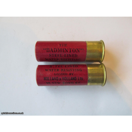 12G R.T.O. HOLLAND & HOLLAND BADMINGTON DARK RED CARTRIDGE  [INERT]