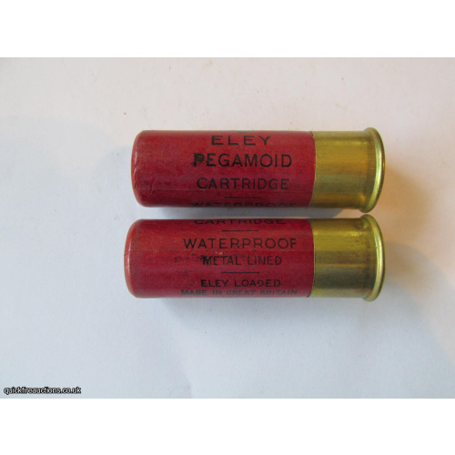 12G R.T.O. ELEY PEGAMOID CARTRIDGE WATERPROOF CARTRIDGE  [INERT]