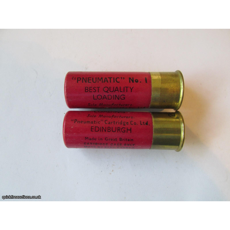 12G R.T.O. PNEUMATIC No 1 BEST QUALITY EDINBURGH CARTRIDGE  [INERT]