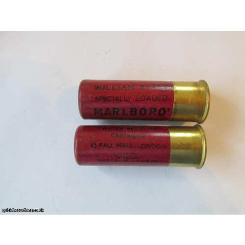 12G R.T.O. WILLIAM EVANS MARLBORO DARK RED CARTRIDGE  [INERT]