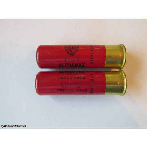 12G R.T.O. ELEY ALPHAMAX 3 inch NOBEL SMOKELESS CARTRIDGE  [INERT]
