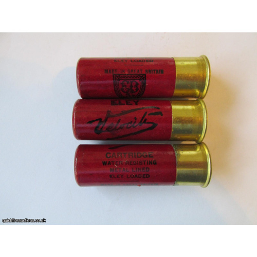 12G R.T.O. ELEY VELOCITY BRIGHT RED CARTRIDGE  [INERT]