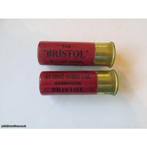 12G R.T.O. GIBBS THE BRISTOL DARK RED CARTRIDGE  [INERT]