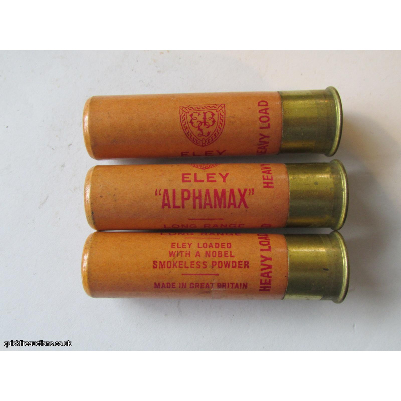 20G R.T.O. ELEY ALPHAMAX NOBEL SMOKELESS RED PRINT CARTRIDGE  [INERT]
