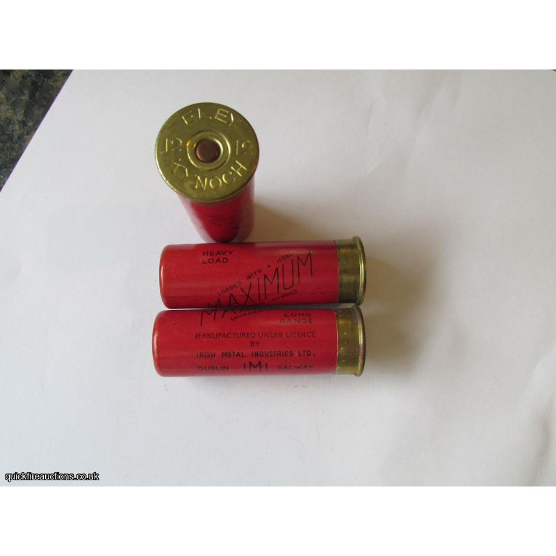 12G R.T.O. IRISH METAL IND MAXIMUM ELEY KYNOCH CARTRIDGE  [INERT]