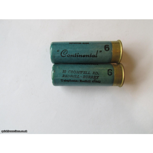 16G BRITISH LOADED CONTINENTAL BRIGHT BLUE CARTRIDGE   [INERT]