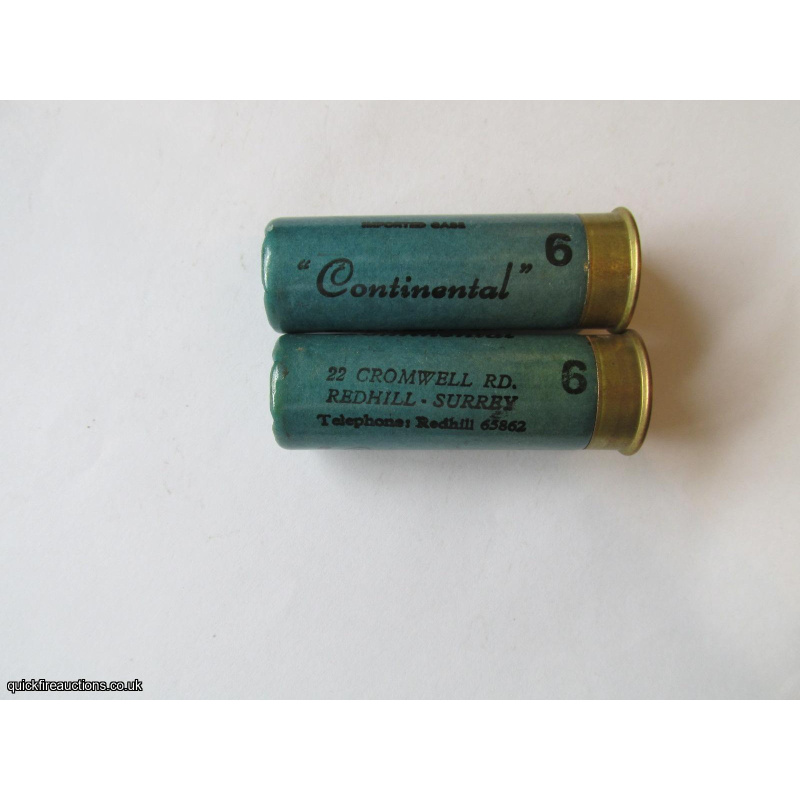 16G BRITISH LOADED CONTINENTAL BRIGHT BLUE CARTRIDGE   [INERT]