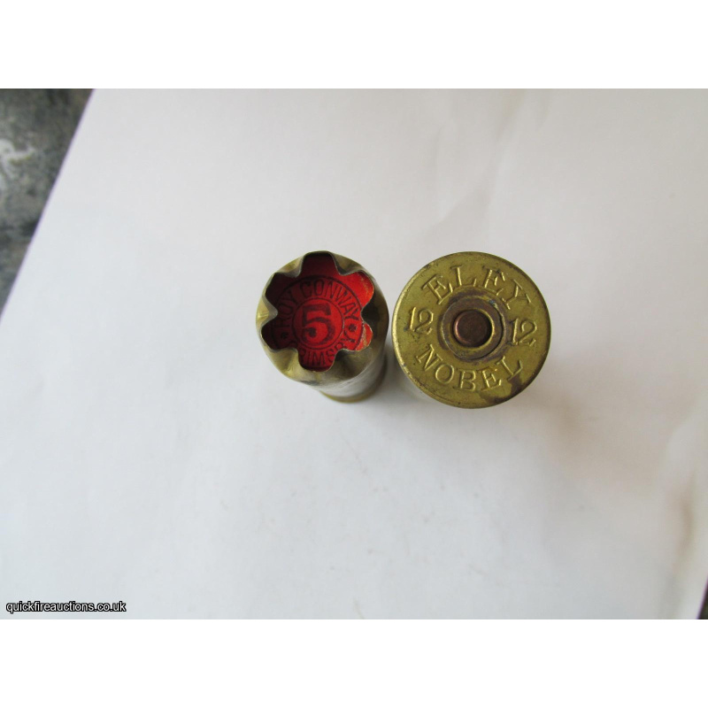 12G  ELEY NOBEL 3 1/4 inch BRASS TC= ROY CONWAY CARTRIDGE  [INERT]