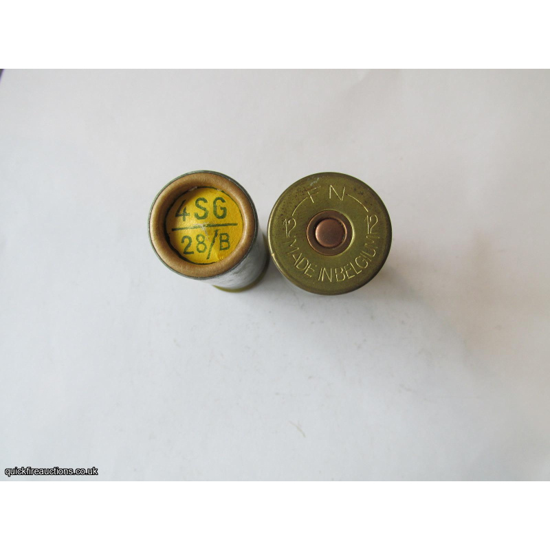 12G R.T.O. FN MADE IN BELGIUM METAL 2 1/2inch CARTRIDGE  [INERT]