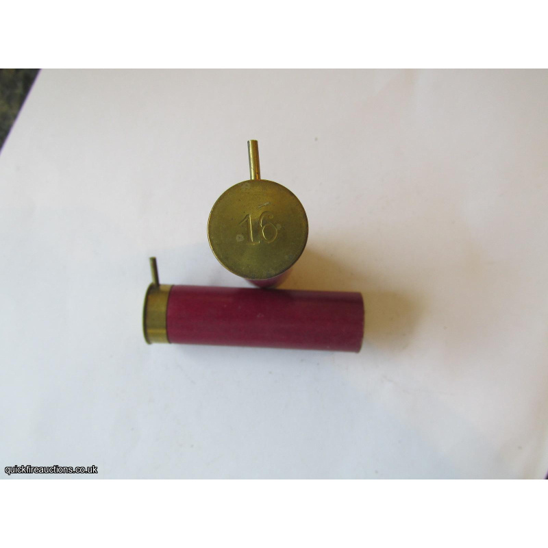 16G PIN-FIRE PURPLE PLAIN TUBE EMPTY CASE