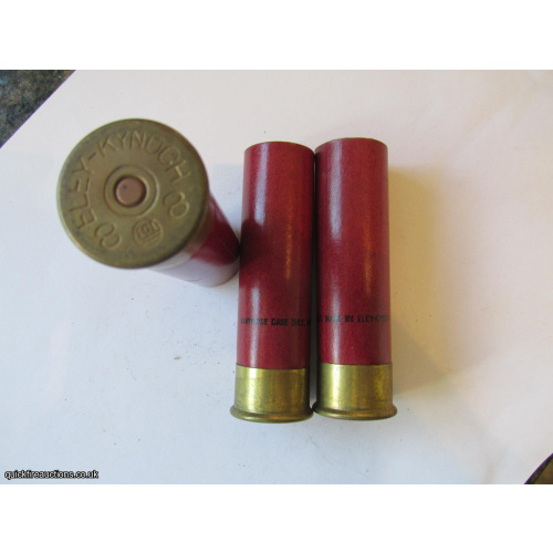 8G N.P.E. CASE ONLY MADE BY ELEY-KYNOCH DARK RED 3 1/4 inch 15mm BRASS CARTRIDGE  [INERT]