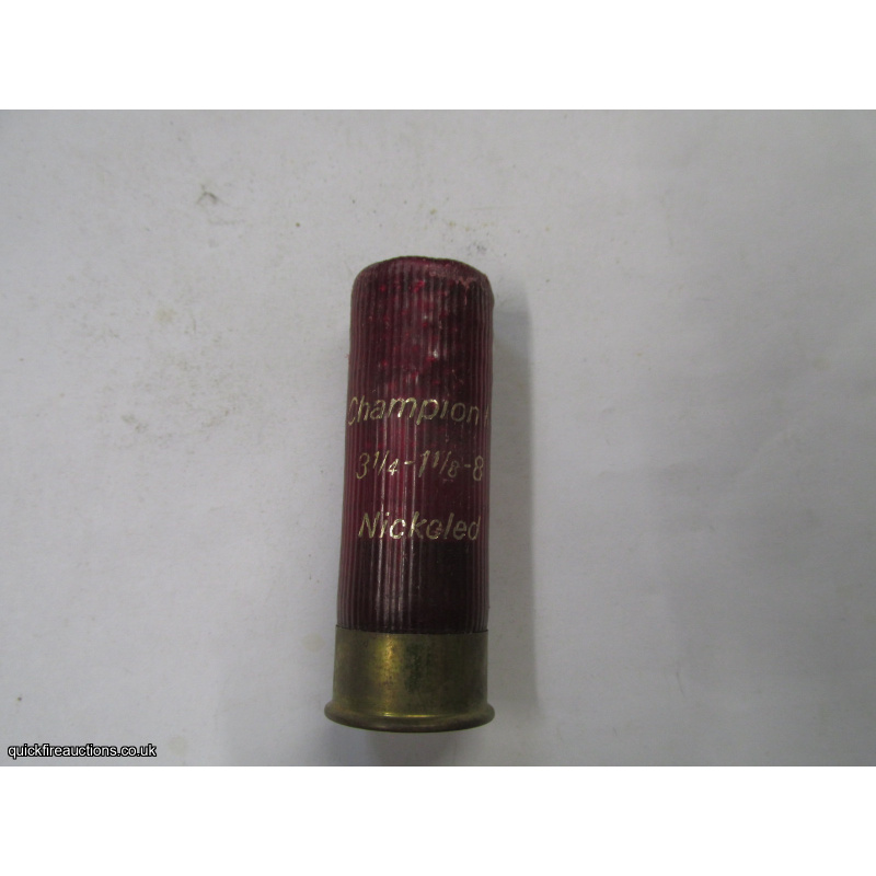 12G FEDERAL CHAMPION NICKELED CARTRIDGE [INERT]
