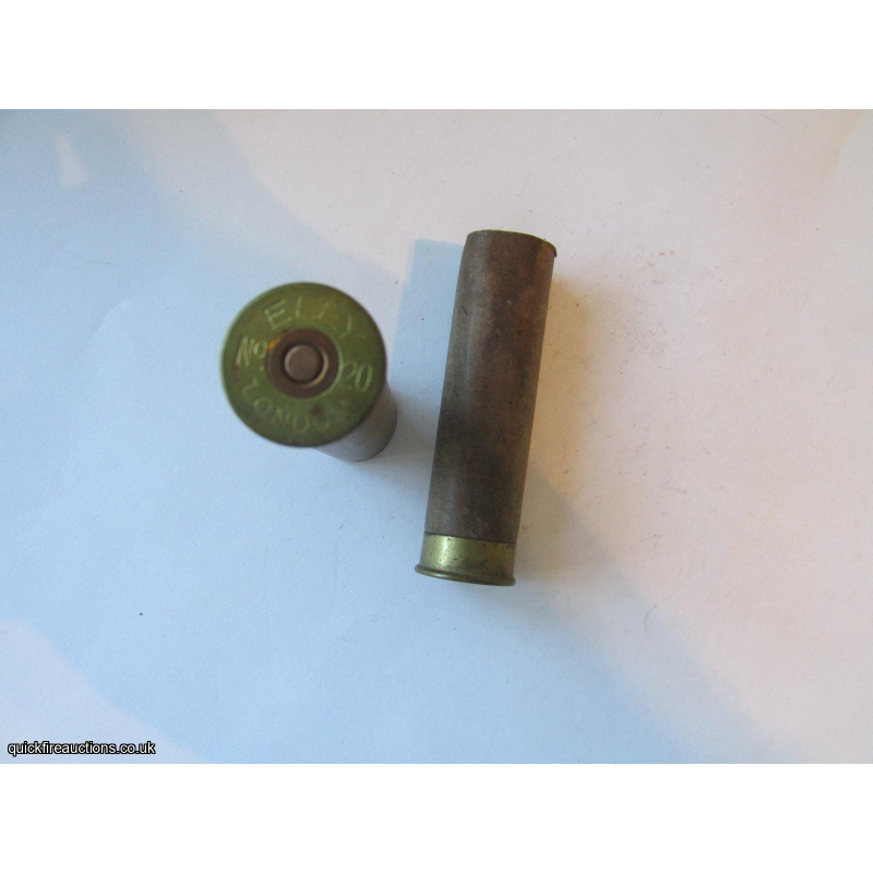 20G N.P.E. ELEY LONDON PLAIN TUBE CARTRIDGE  [INERT]