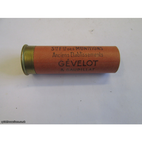 12G N.P.E. GEVELOT & GAUPILLAT CARTRIDGE  [INERT]