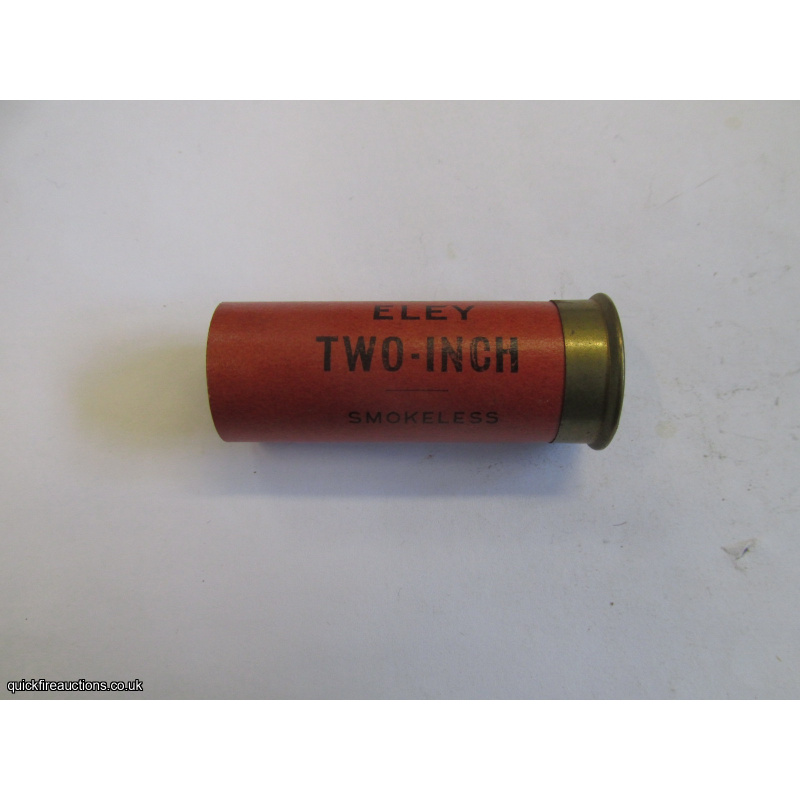 12G N.P.E. ELEY TWO-INCH NO PRIMER CARTRIDGE  [INERT]