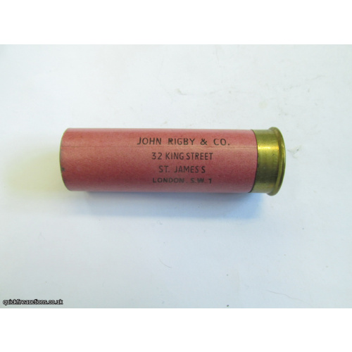 12G N.P.E. JOHN RIGBY & CO CARTRIDGE  [INERT]