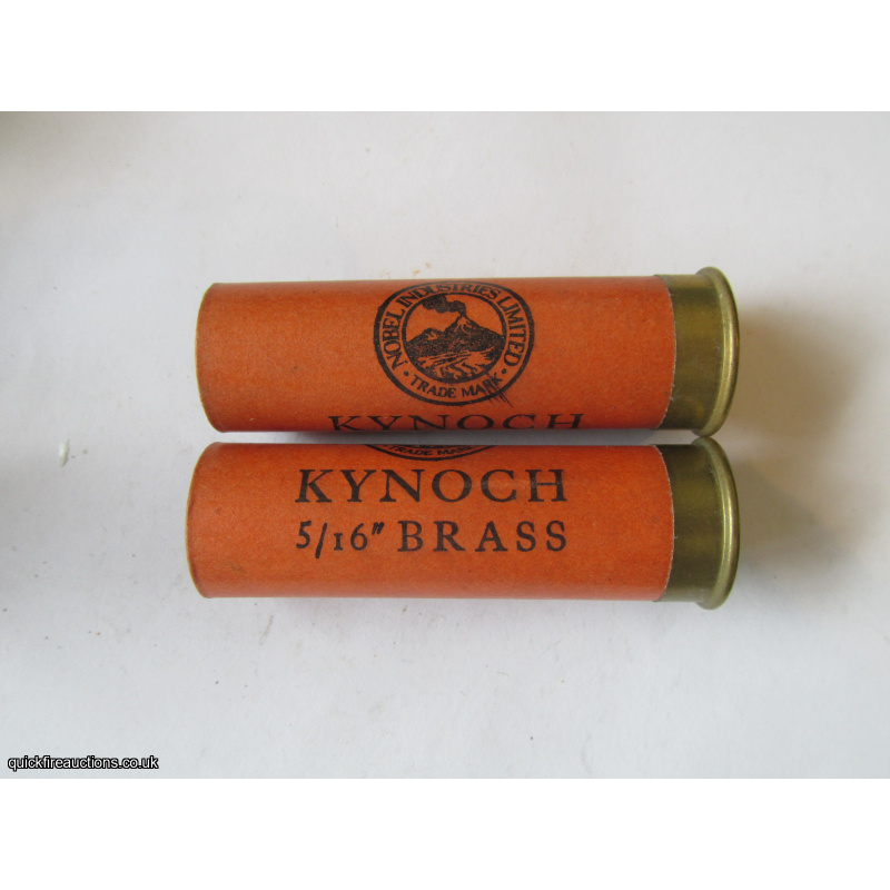 12G N.P.E. KYNOCH 5/16 BRASS NOBEL CARTRIDGE  [INERT]