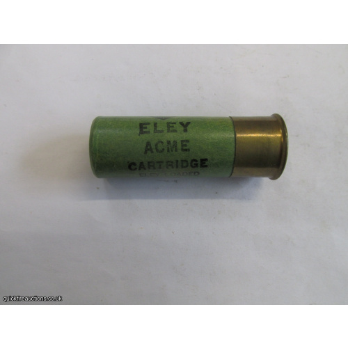 12G R.T.O. ELEY ACME CARTRIDGE  [INERT]