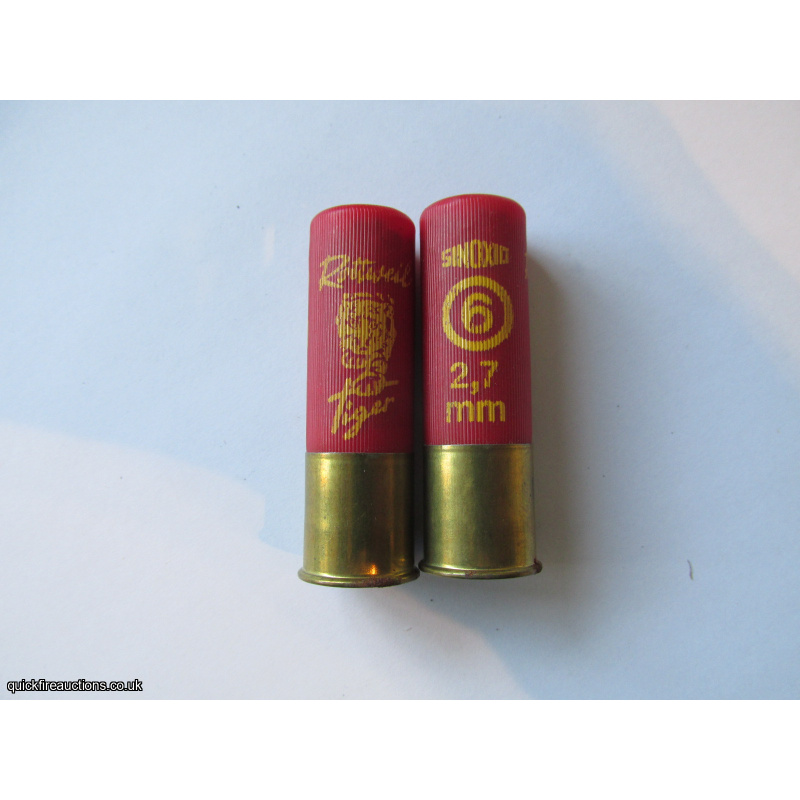 20G RWS/GECO ROTTWEIL TIGER 19mm BRASS RED CARTRIDGE [INERT]