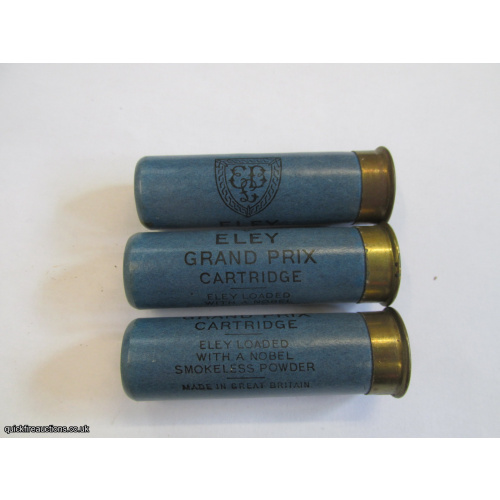 16G R.T.O. ELEY GRAND PRIX NOBEL SMOKELESS BRIGHT BLUE CARTRIDGE  [INERT]