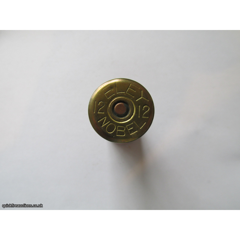 12G R.T.O. ELEY GRAND PRIX SMOKELESS D NOBEL CARTRIDGE  [INERT]