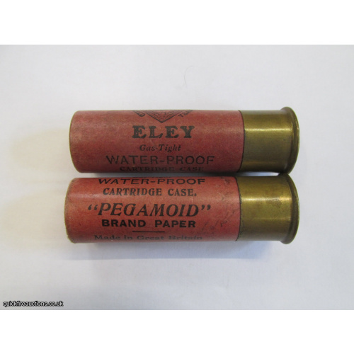 16G R.T.0. TC= W.EVANS ELEY GAS-TIGHT PEGAMOID BRAND CARTRIDGE  [INERT]