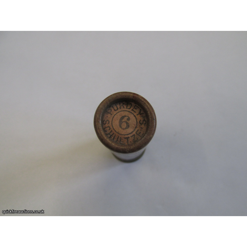 16G R.T.0. TC= PURDEYS SCHULTZE ELEYS W P  PEGAMOID PATENT CARTRIDGE  [INERT]