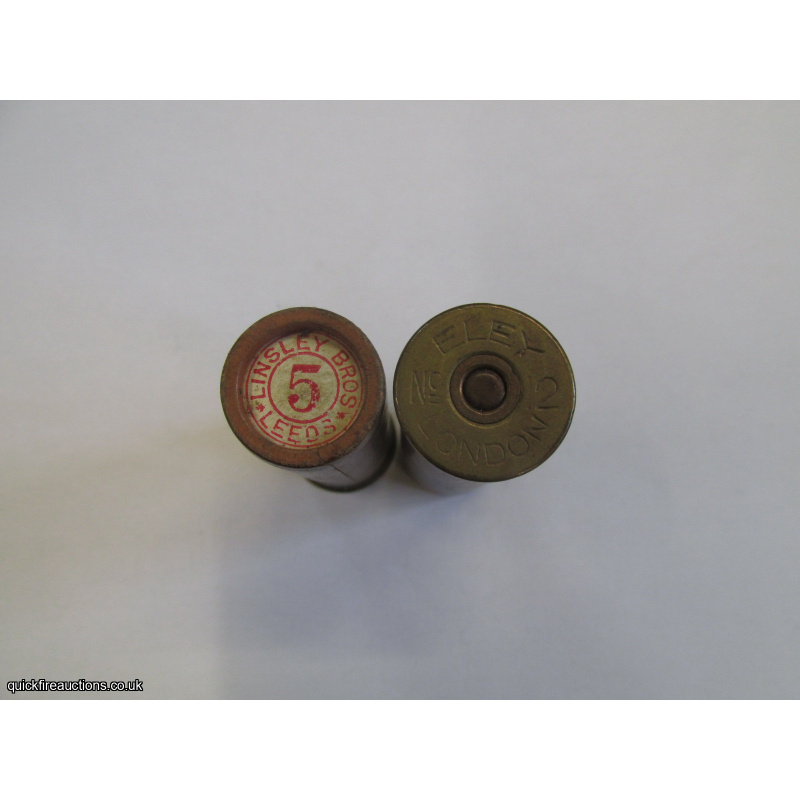 12G R.T.0. TC= LINSLEY BROS LEEDS, ELEY GRAND PRIX CARTRIDGE  [INERT]