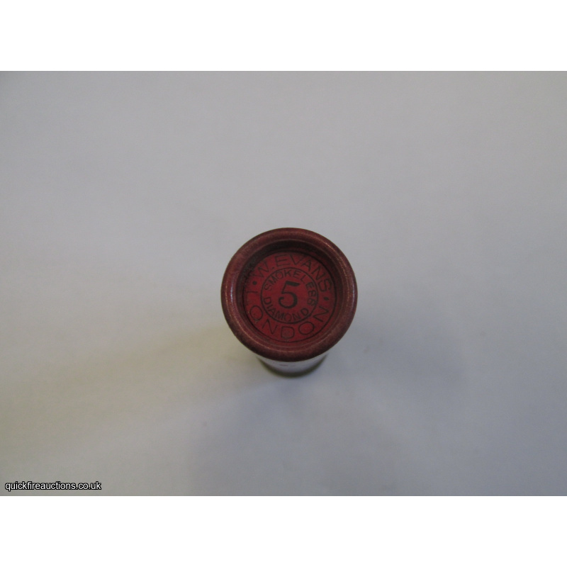 12G R.T.0. TC= W. EVANS , ELEY GASTIGHT CASE 3inch CARTRIDGE  [INERT]