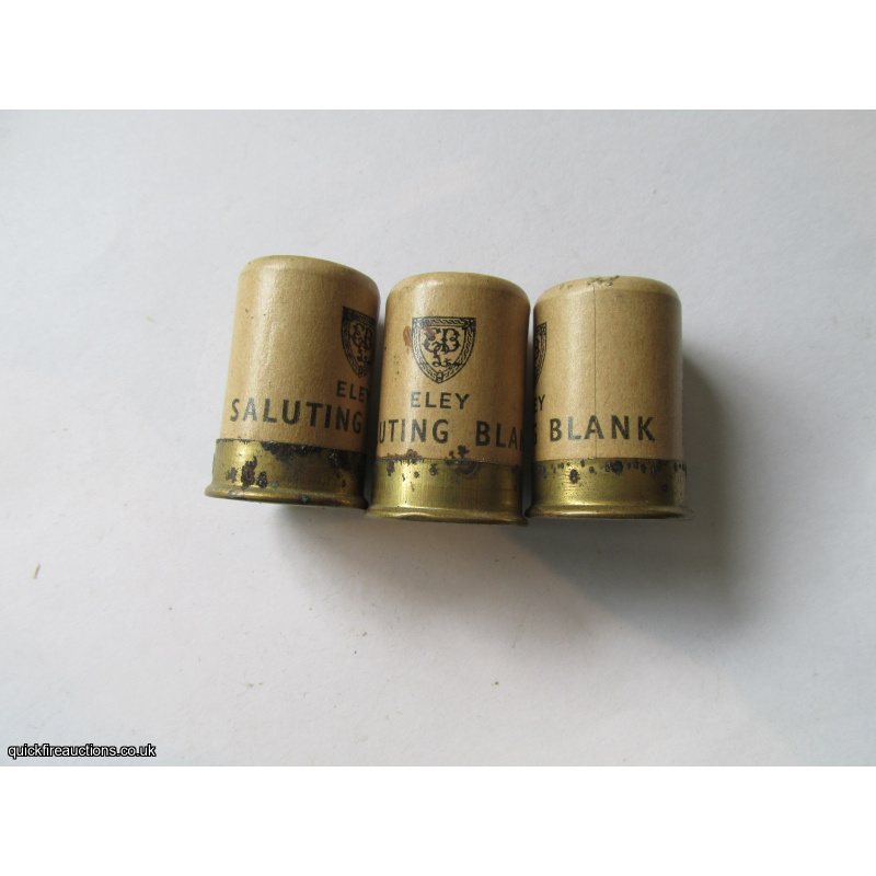 12G R.T.O. 1 1/2 inch ELEY SALUTING BLANK CARTRIDGE  [INERT]