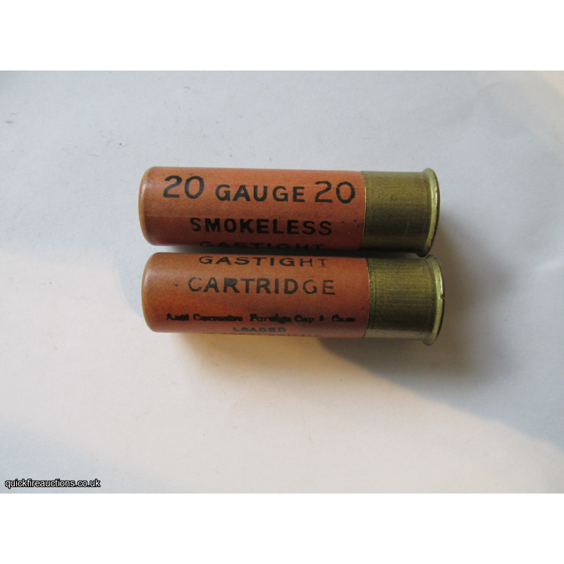 20G R.T.O. 20 GAUGE 20 SMOKELESS GASTIGHT CARTRIDGE  [INERT]
