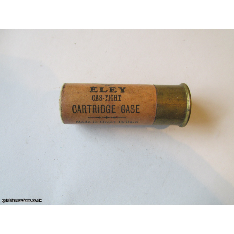12G R.T.O. ELEY GAS-TIGHT CASE LONDON CARTRIDGE  [INERT]