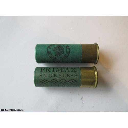 12G R.T.O. KYNOCH PRIMAX SMOKELESS DIAMOND KYNOCH NOBEL CARTRIDGE  [INERT]