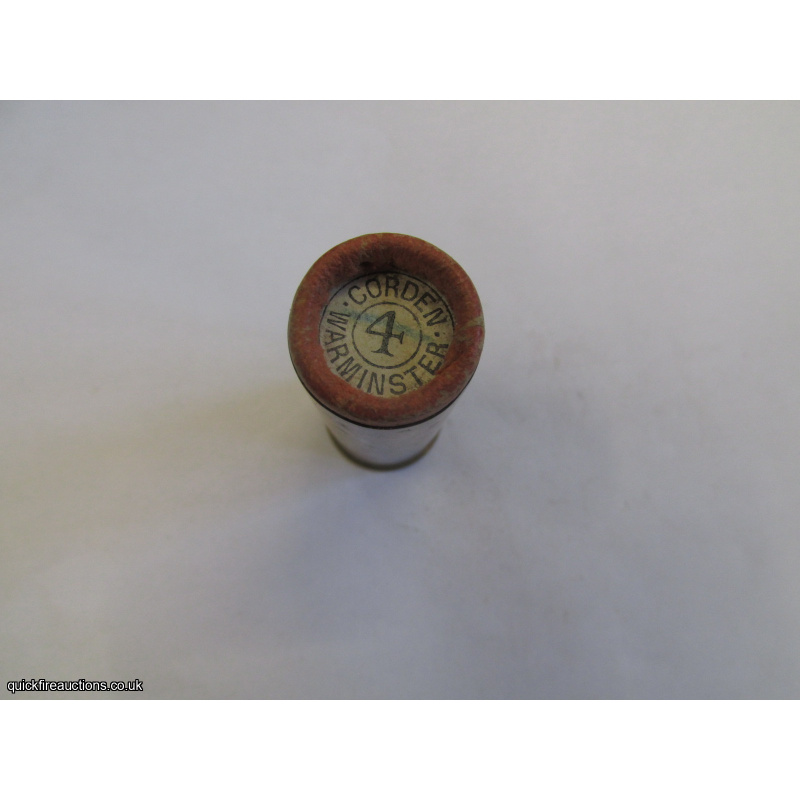 12G TC= CORDEN WARMINSTER, KYNOCHS GROUSE BRASS CARTRIDGE  [INERT]