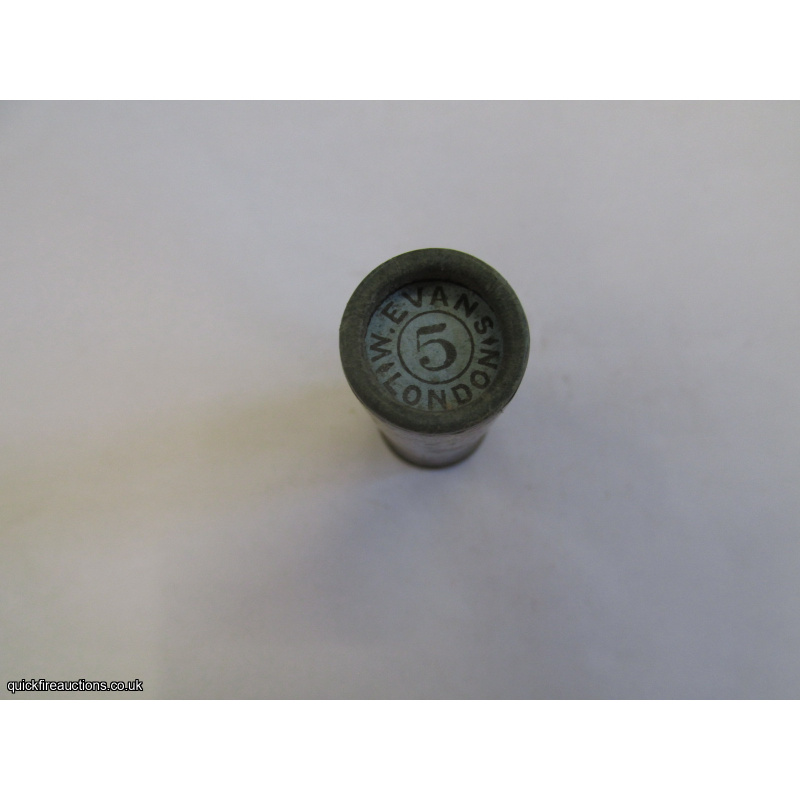 16G TC= W. EVANS LONDON, KYNOCH GROUSE BRASS CARTRIDGE  [INERT]