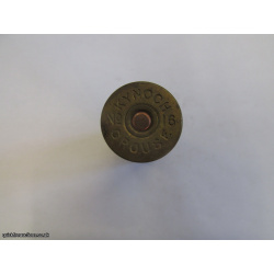 16G TC= W. EVANS LONDON, KYNOCH GROUSE BRASS CARTRIDGE  [INERT]
