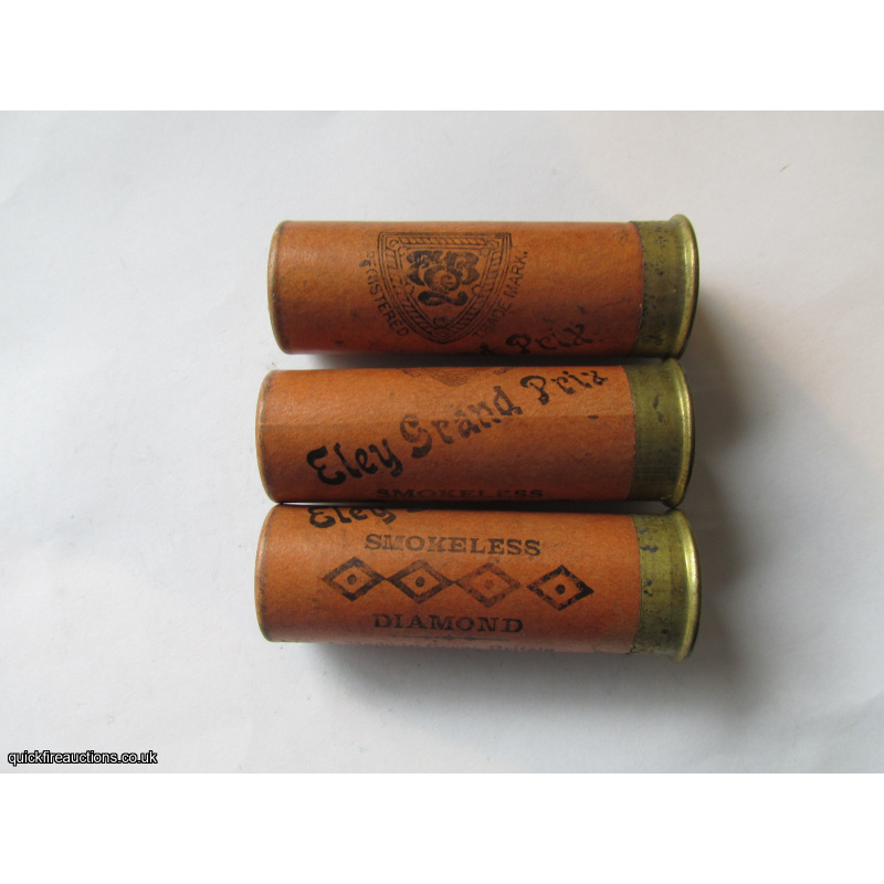 12G R.T.O. ELEY GRAND PRIX SMOKELESS DIAMOND N.I. LONDON CARTRIDGE  [INERT]
