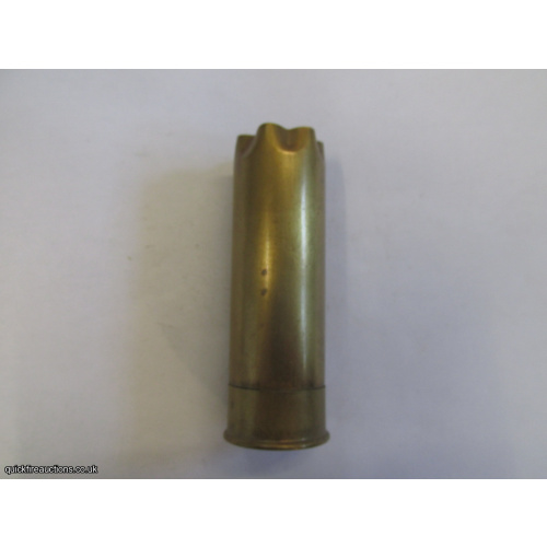 10G TC= PAPE NEWCASTLE, KYNOCHS PATENT 2 5/8 inch BRASS CARTRIDGE  [INERT]