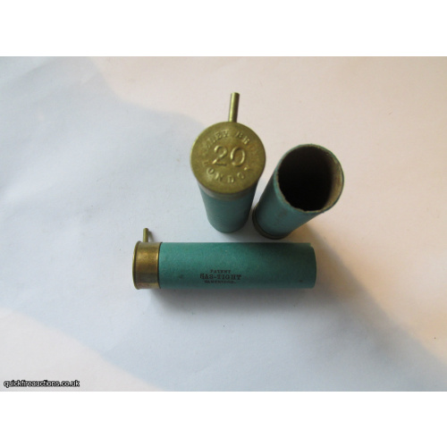 20G PIN-FIRE PATENT GAS-TIGHT ELEY BROS LONDON RAISED PRINT EMPTY  CASE