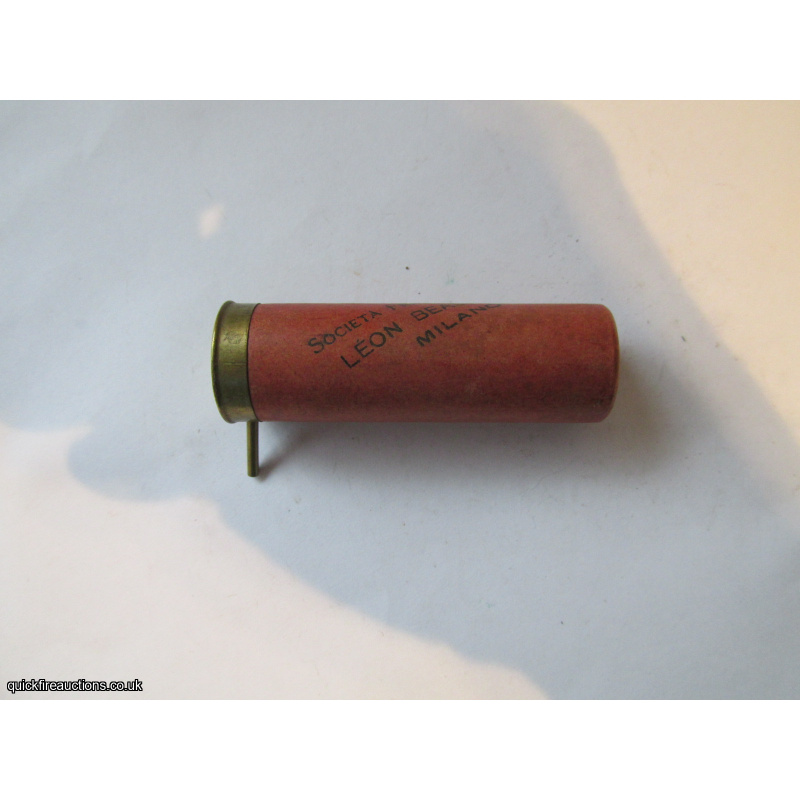 14G R.T.O. PIN-FIRE LEON BEAUX & C MILANO CARTRIDGE  [INERT]