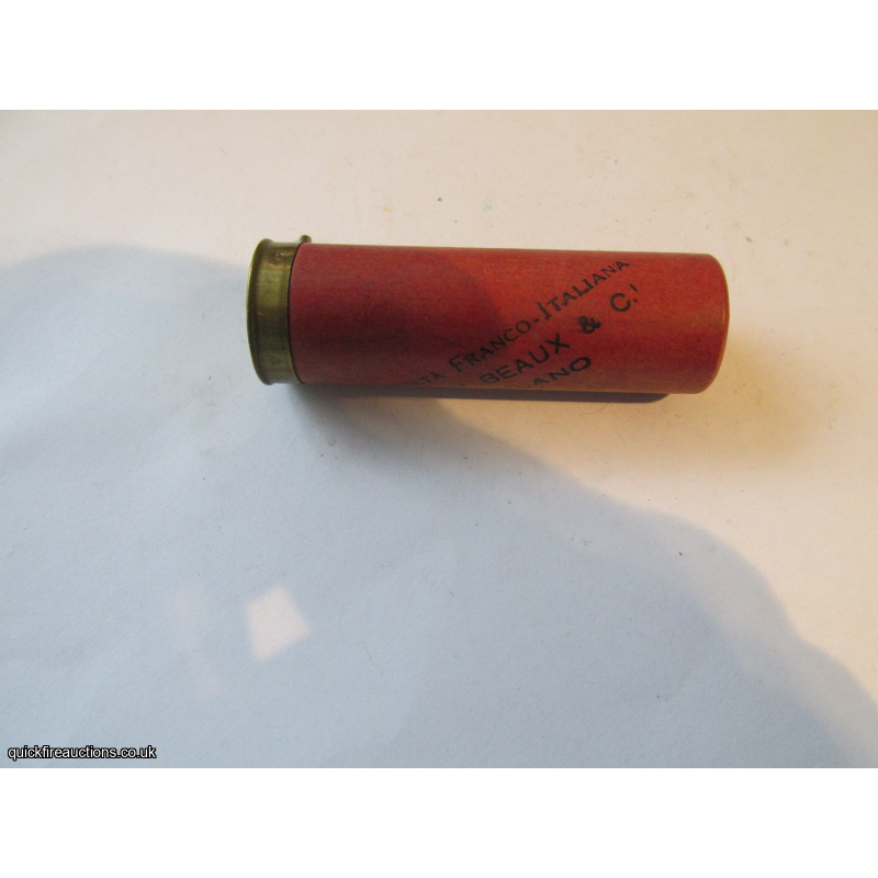 14G R.T.O. PIN-FIRE LEON BEAUX & C MILANO CARTRIDGE  [INERT]