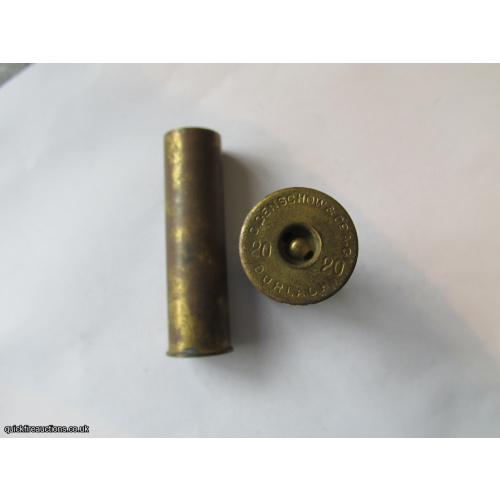 20G C. GENSCHOW & Co A.G. 2 1/2 inch BRASS CARTRIDGE EMPTY  [INERT]