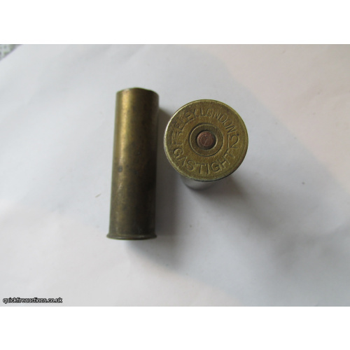 12G ELEY LONDON GASTIGHT EMPTY PRIMED EJECTOR BRASS CASE