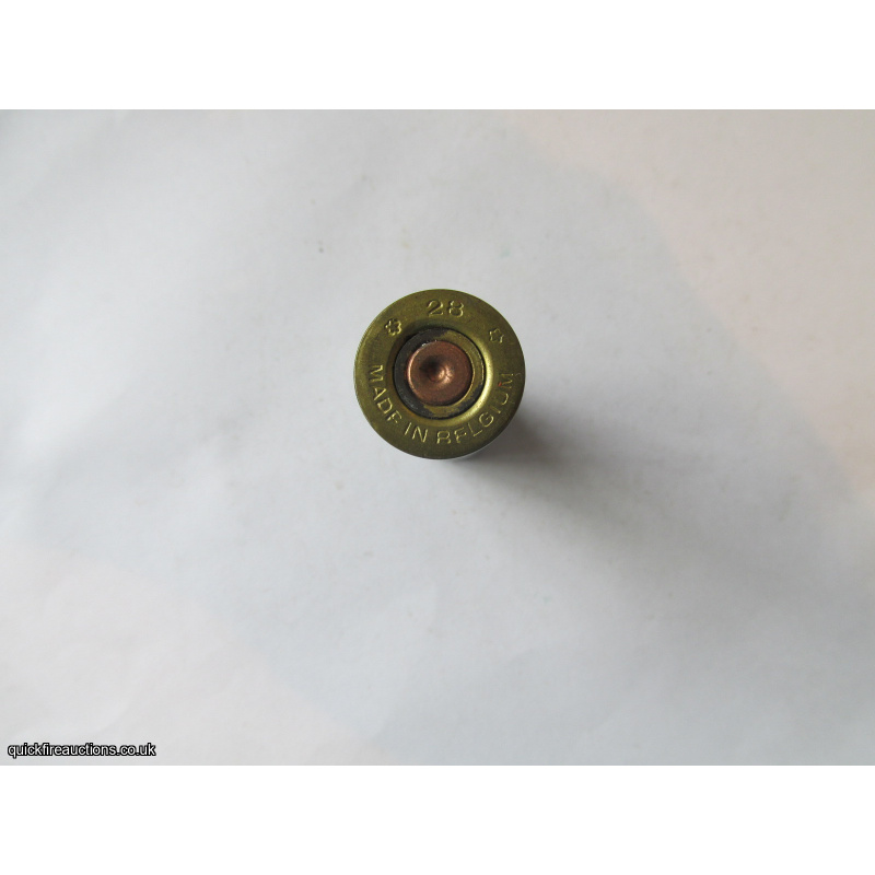28G  MADE IN BELGIUM METAL EMPTY FIRED CASE