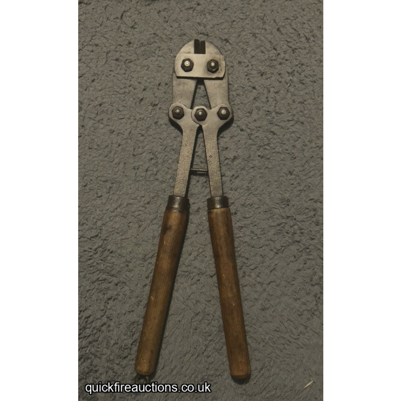 Original WWI French Barbed Wire Cutters – British Broad Arrow Marked – Trench Warfare Engineer Tool
