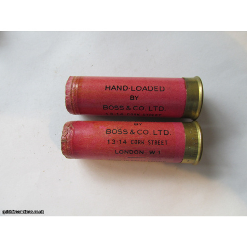 12G R.T.O. BOSS & CO CORK STREET PINK EMPTY FIRED CASE