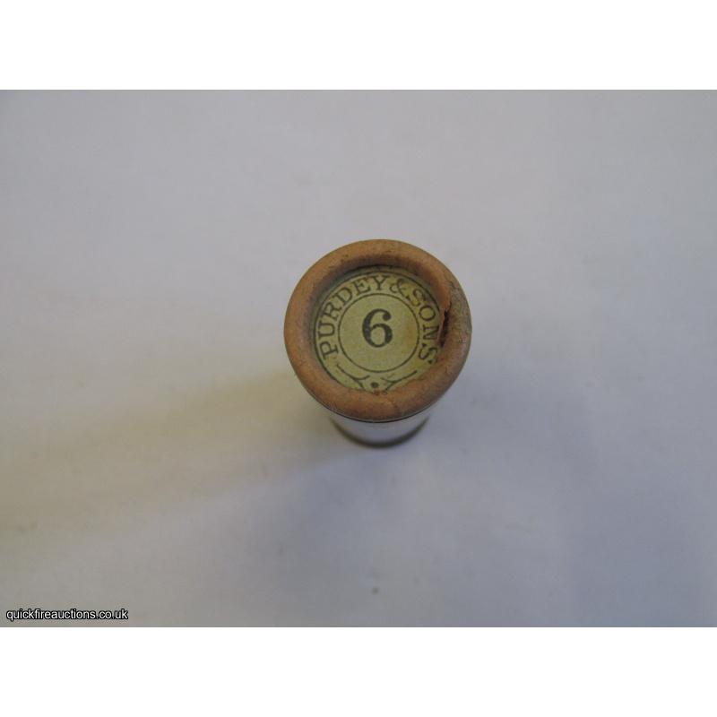 12G PURDEY & SONS ELEYS EJECTOR BRASS CARTRIDGE  [INERT]