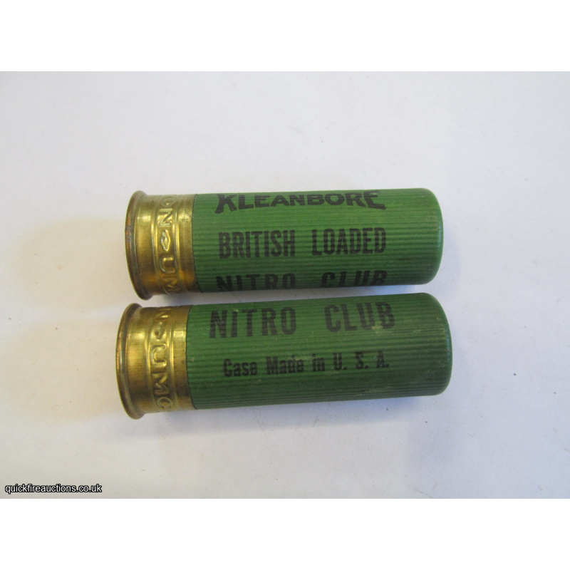 12G R.T.O. REM-UMC BRITISH LOADED NITRO CLUB CARTRIDGE  [INERT]