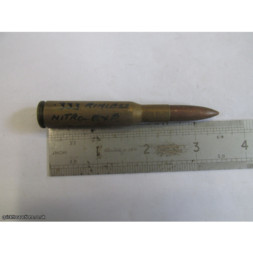 1 X KYNOCH 333 NITRO POINTED BULLET INERT